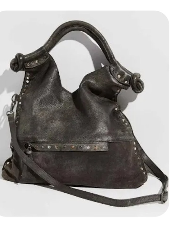 We The Free Handbags - Free People Valencia Leather Tote Crossbody Gray